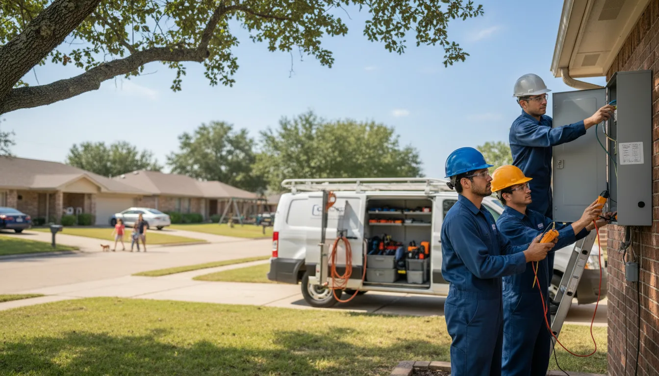 Certified electrician providing emergency electrical services in Vesper, WI